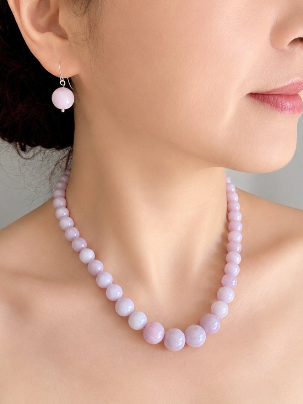 Kunzite Serenity | Natural Kunzite Necklace + FREE Matching Earrings